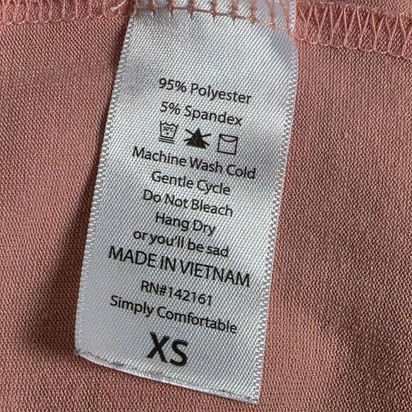 LuLaRoe XS Simply Comfortable Pink Tunic Tee - Picture 7 of 8